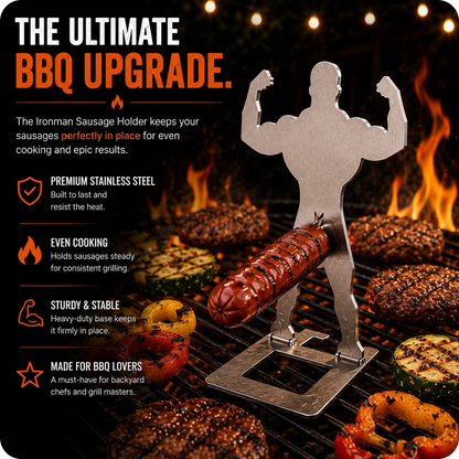 IronMan™ BBQ sausage grilling holder