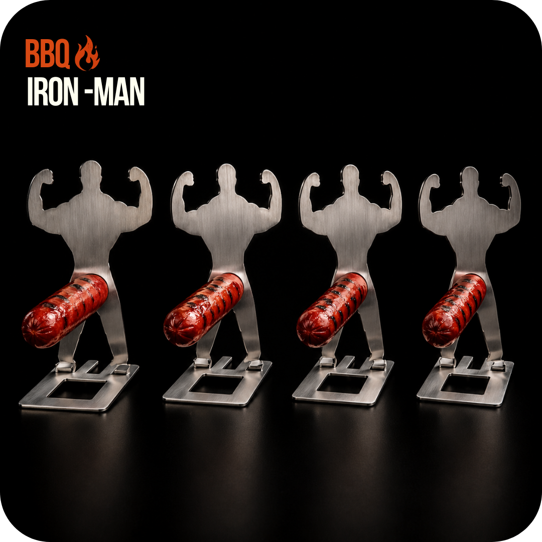 IronMan™ BBQ sausage grilling holder