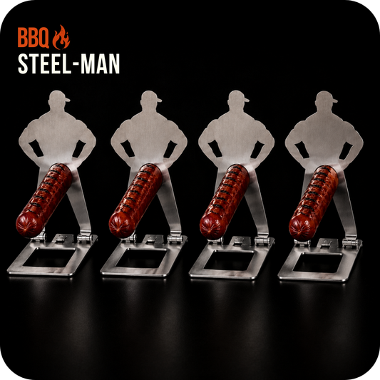 SteelMan™ BBQ sausage grilling holder