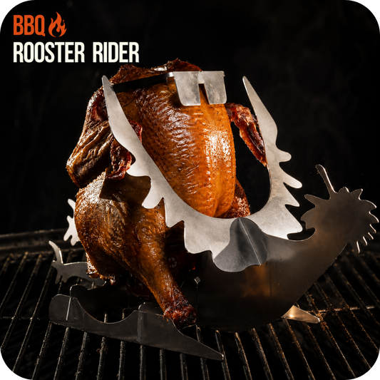 Rooster Rider™ Rooster-style chicken roasting stand